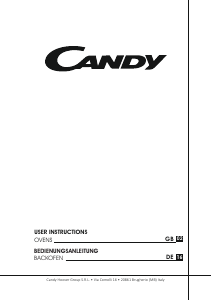 Manual Candy FCT615X DE Oven