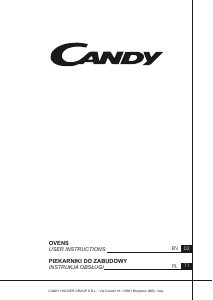 Manual Candy FCT855NXL3 Oven