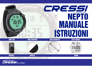 Manuale Cressi Nepto Computer subacquei