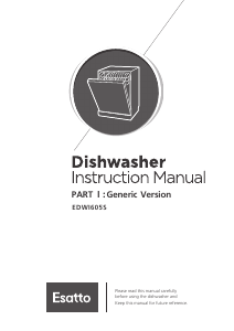 Manual Esatto EDWI605S Dishwasher