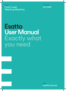 Handleiding Esatto EFLW9 Wasmachine