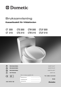 Bruksanvisning Dometic CTLP 3050 Toalett