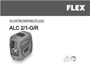 Rokasgrāmata Flex ALC 2/1-G/R Līniju lāzers