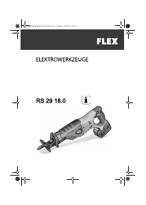 Bruksanvisning Flex RS 29 18.0 C Tigersåg