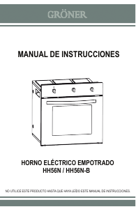 Manual de uso Gröner HH56N-B Horno