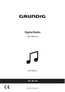 Handleiding Grundig DTR 4500 BT DAB Radio