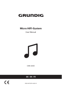 Handleiding Grundig CMS 4200 Stereoset