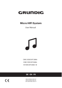 Handleiding Grundig CMS 3000 BT DAB+ Stereoset