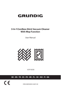 Kullanım kılavuzu Grundig VCP 5030 Elektrikli süpürge