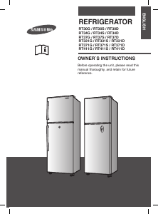Mode d’emploi Samsung RT401GBSW Réfrigérateur combiné