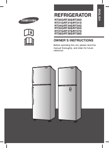 Handleiding Samsung RT30SBSW Koel-vries combinatie