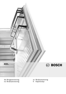 Bruksanvisning Bosch KSV36AW31 Kylskåp