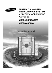 Manual Samsung MAX-X56 Stereo-set