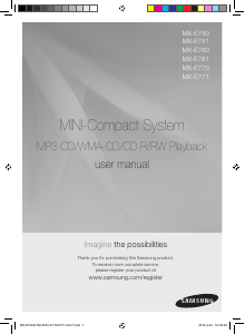Manual Samsung MX-E750 Stereo-set