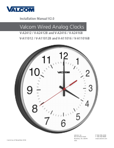 Handleiding Valcom V-A2416 Klok