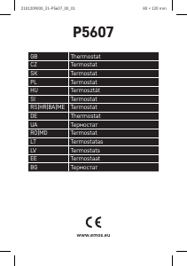 Manual EMOS P5607 Termostat