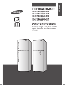 Handleiding Samsung RT34GLTS Koel-vries combinatie