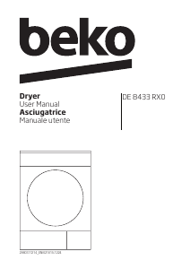 Bruksanvisning BEKO DE 6433 RX0 Torktumlare