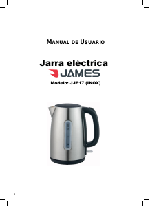 Manual de uso James JJE17 Hervidor