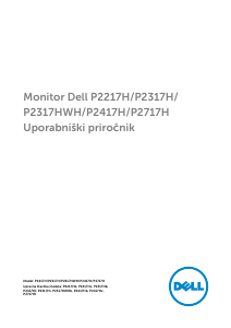 Priročnik Dell P2217H LCD-zaslon