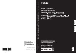 Priročnik Yamaha PSR-EW300 Digitalna tipkovnica