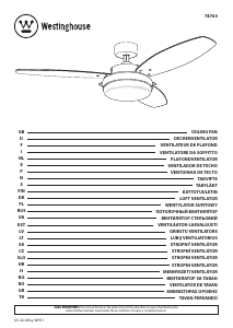 Mode d’emploi Westinghouse 7876440 Ventilateur de plafond