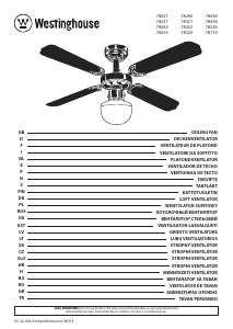 Manual Westinghouse 7871040 Ventilator de tavan