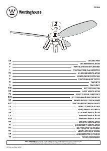 Manual Westinghouse 7229040 Ventilator de tavan