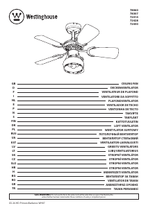 Instrukcja Westinghouse 7241540 Wentylator sufitowy