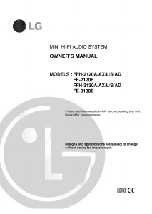 Handleiding LG FFH-3130AD Stereoset