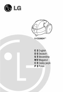 Bedienungsanleitung LG V-CQ382HTUV Staubsauger