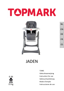 Mode d’emploi Topmark Jaden Chaise haute bébé