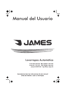 Manual de uso James LR 8120 PLUS Lavadora