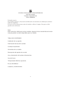 Manual de uso James C 203 AV TKS Cocina