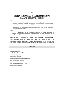 Manual de uso James C 801 A RTKS Cocina