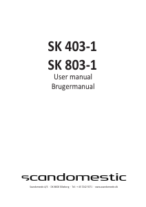 Manual Scandomestic SK 403-1 Range