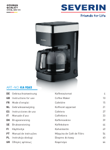 Manual Severin KA 9263 Máquina de café