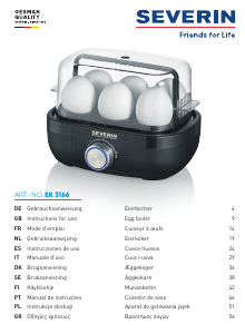 Εγχειρίδιο Severin EK 3166 Βραστήρας αυγών