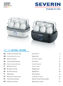 Manual de uso Severin EK 3164 Cocedor de huevos