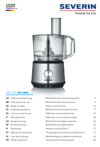 Manuale Severin KM 3892 Robot da cucina