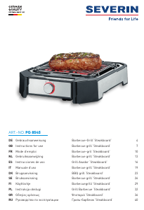 Manual Severin PG 8545 Table Grill