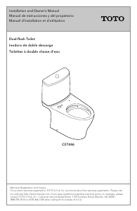 Handleiding TOTO CST446CEMFG Toilet