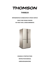 Mode d’emploi Thomson THM 81 IX Réfrigérateur combiné