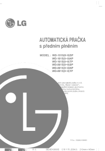 Manuál LG WD-80150SP Pračka