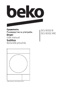 Priručnik BEKO DCU 8332 XRC Sušilica