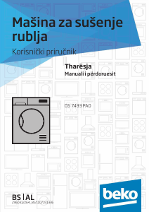Priručnik BEKO DS 7433 PA0 Sušilica