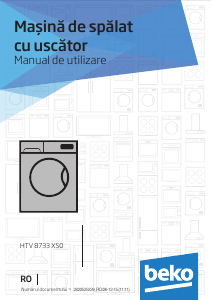 Manual BEKO HTV 8733 XS0 Mașină de spalat cu uscator