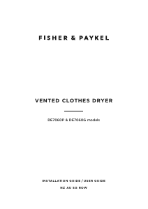 Handleiding Fisher and Paykel DE7060P Wasdroger