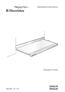 Manual Electrolux DAGL60.3 Cooker Hood