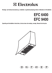 Manual Electrolux EFC6400 Cooker Hood